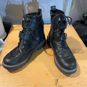 Kohl's Black Lace-Up Boots